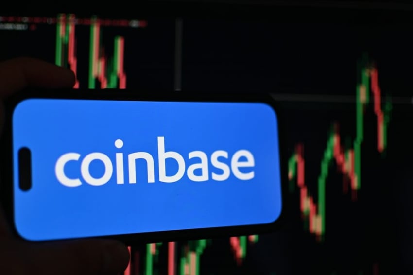 Germany - April 19,2024: Coinbase mobile application running on smartphone screen