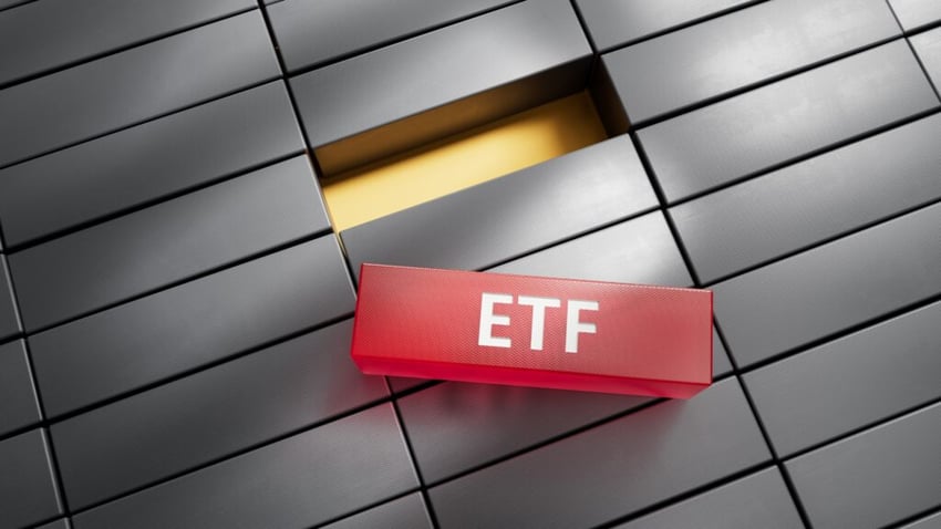 ETF - word concept on building blocks